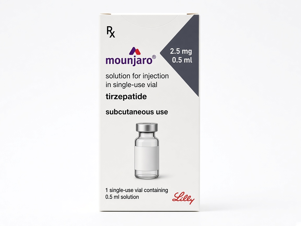 Mounjaro 2.5 mg vial carton
