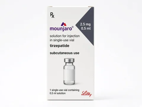 Mounjaro 2.5 mg vial carton