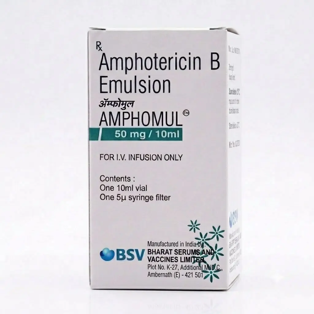Amphomul — Amphotericin B 50 mg, 1 pcs, Bharat Serums