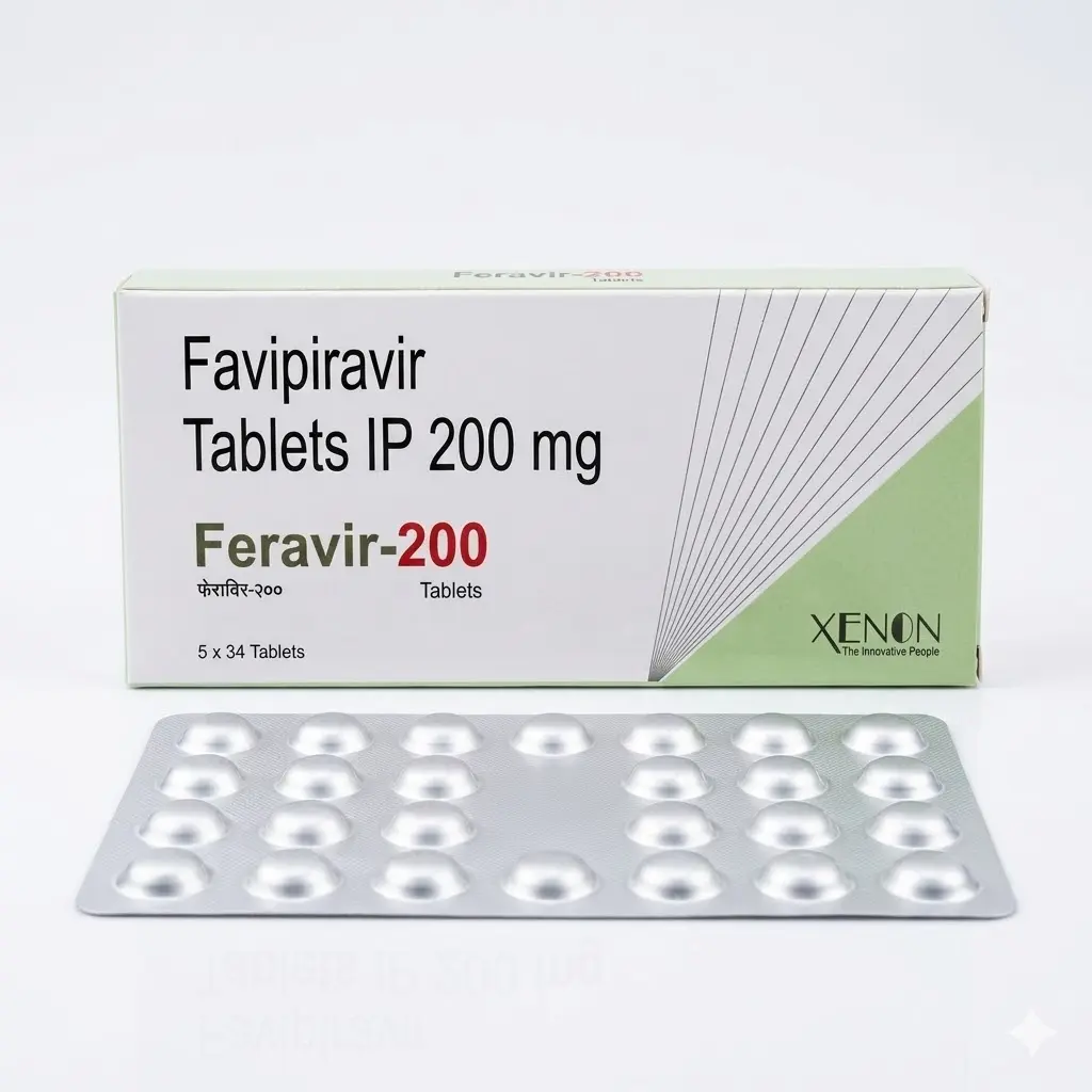 Feravir-200 — Favipiravir 200 mg, 170 pcs, Xenon Pharma