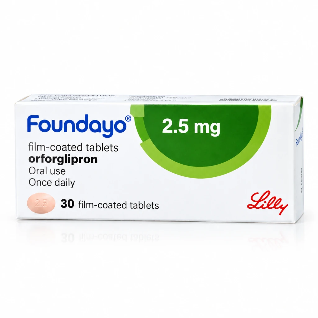 Foundayo 2.5 — Orforglipron 2.5 mg, 30 pcs, Eli Lilly