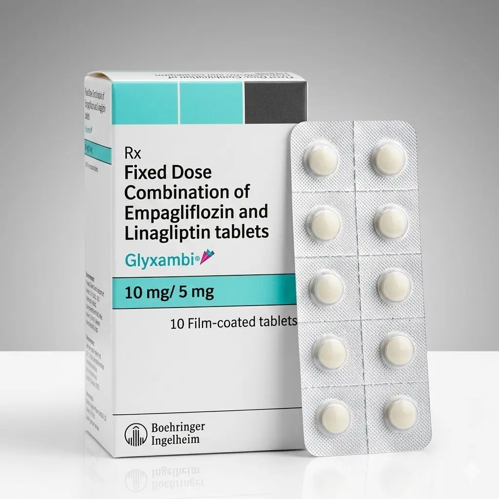 Glyxambi — Empagliflozin 10 mg / 5 mg, 10 pcs, Boehringer Ingelheim