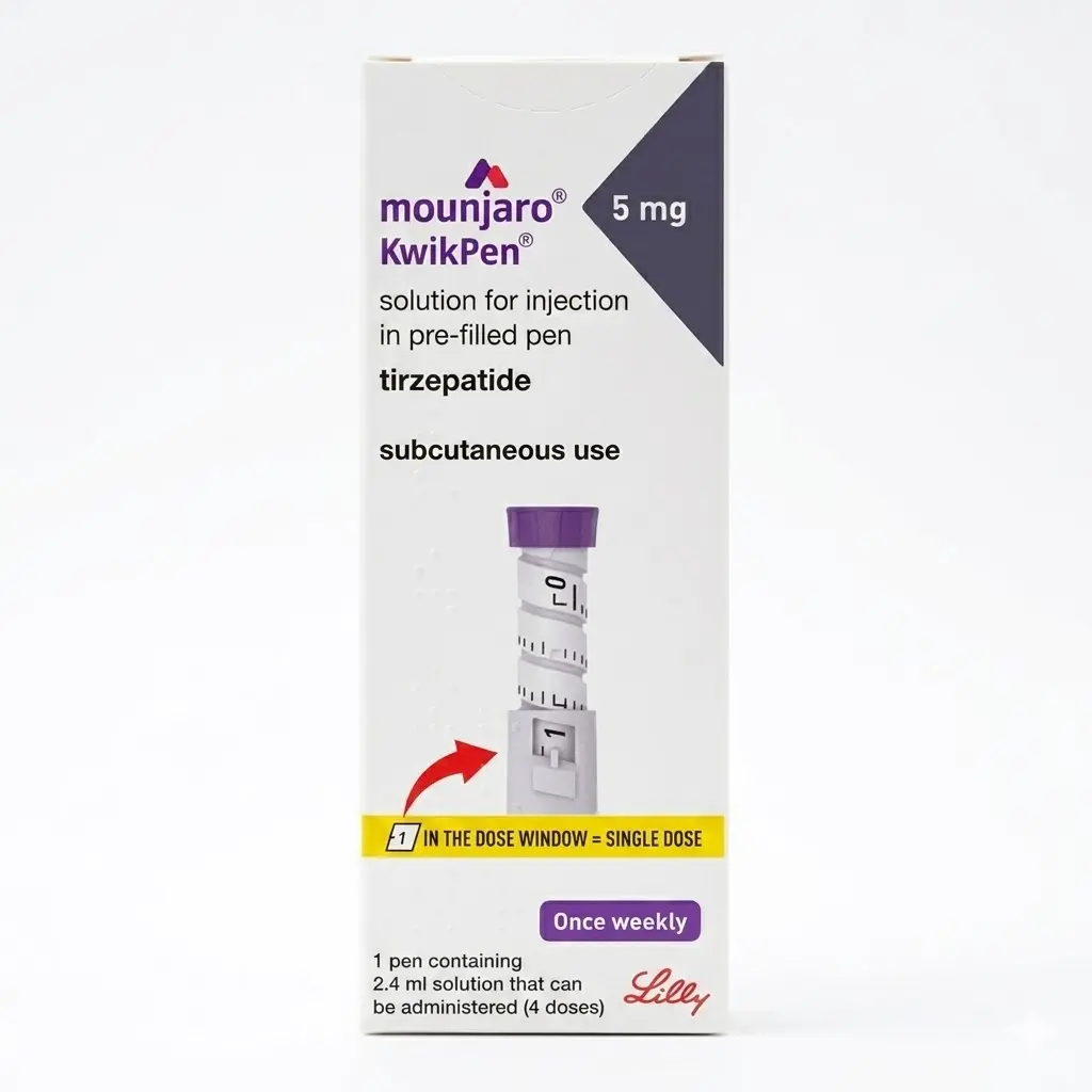 Mounjaro KwikPen 5 — Tirzepatide 5 mg, 1 pcs, Eli Lilly