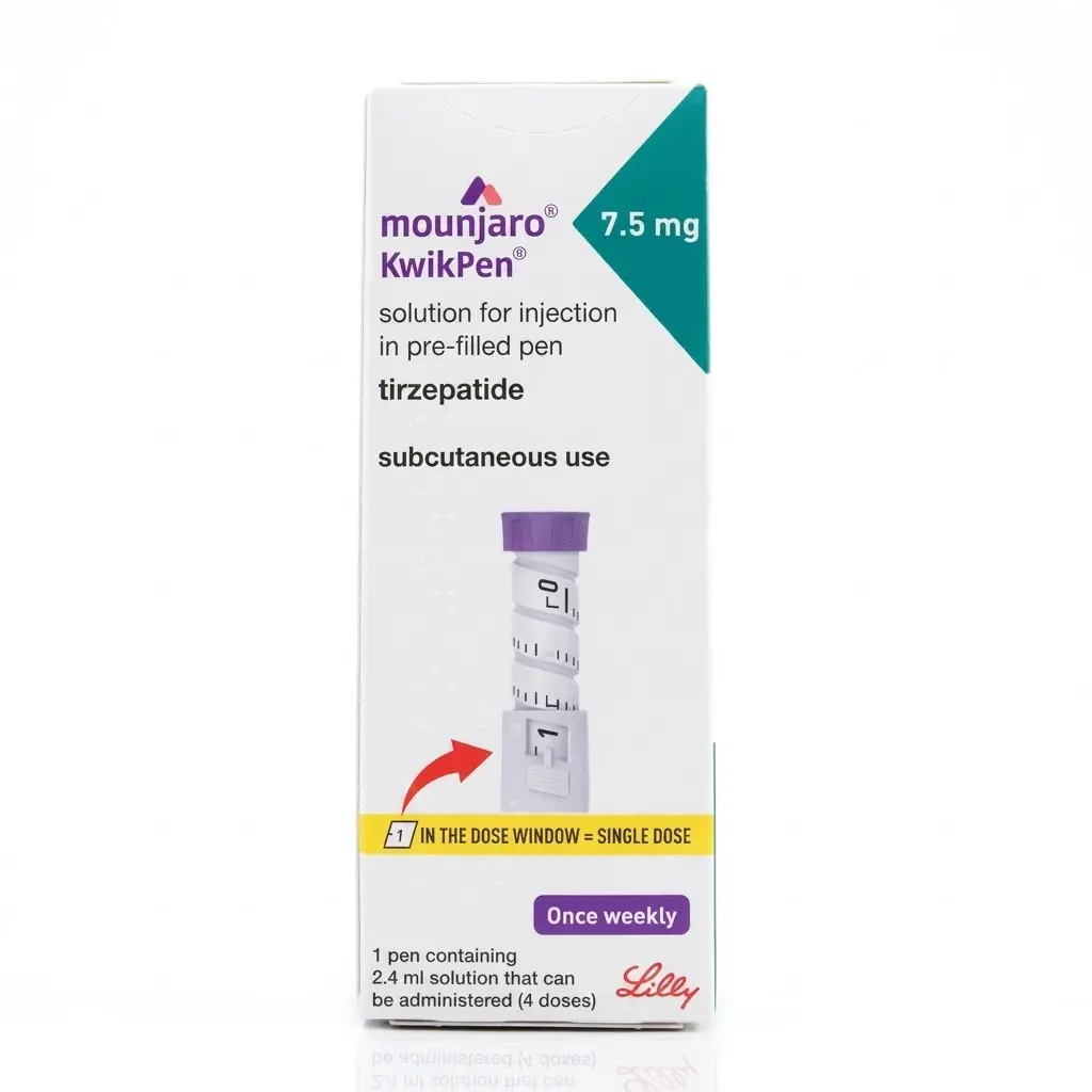 Mounjaro KwikPen 7.5 — Tirzepatide 7.5 mg, 1 pcs, Eli Lilly