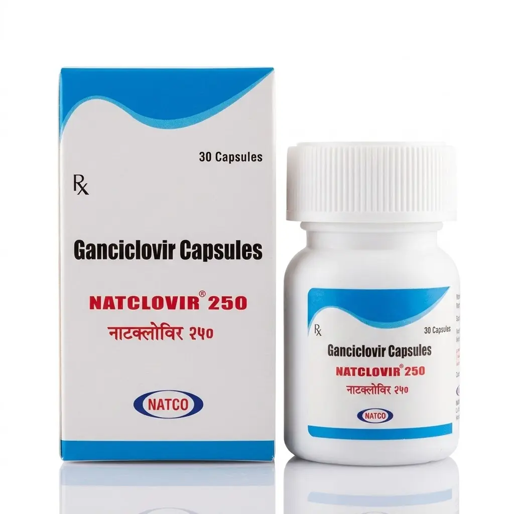 Natclovir — Ganciclovir 250 mg, 30 pcs, Natco