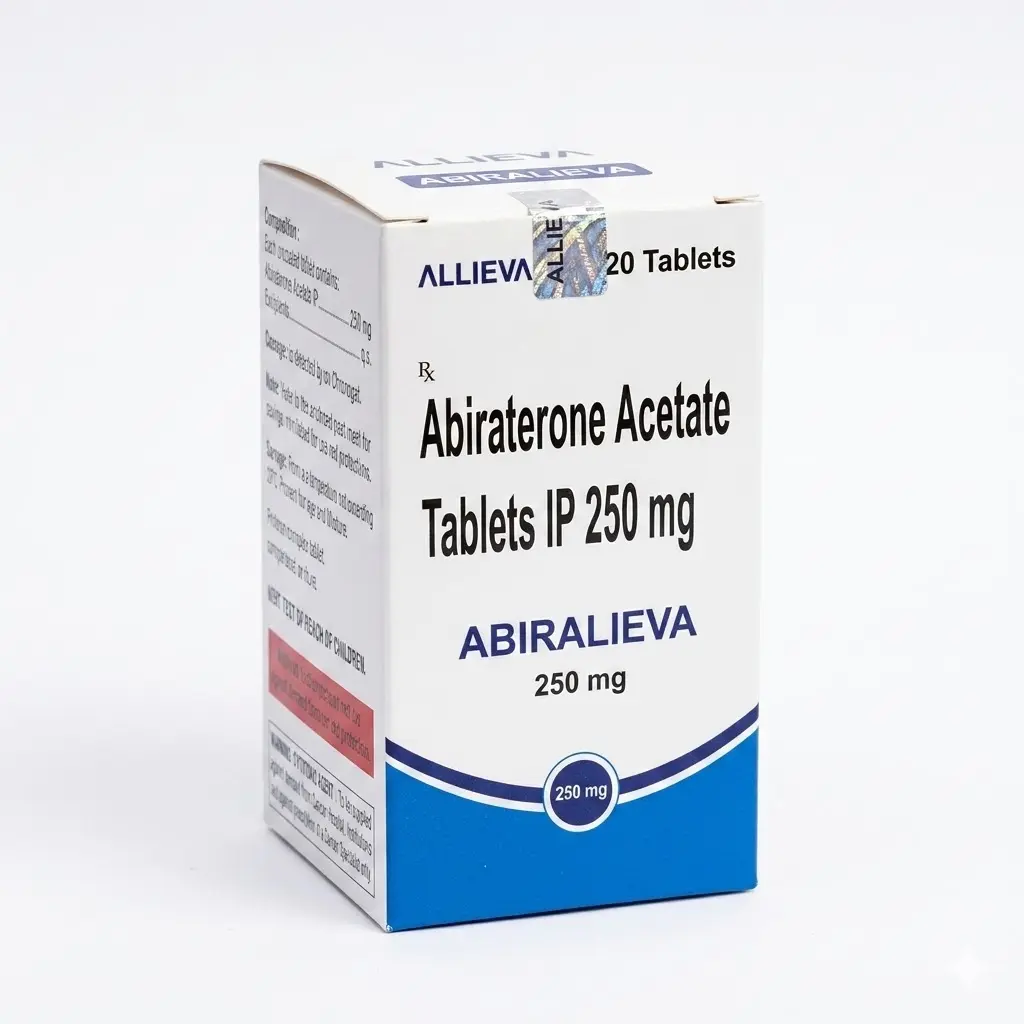 Abiralieva 250 — Abiraterone Acetate 250 mg, 120 pcs, Allieva