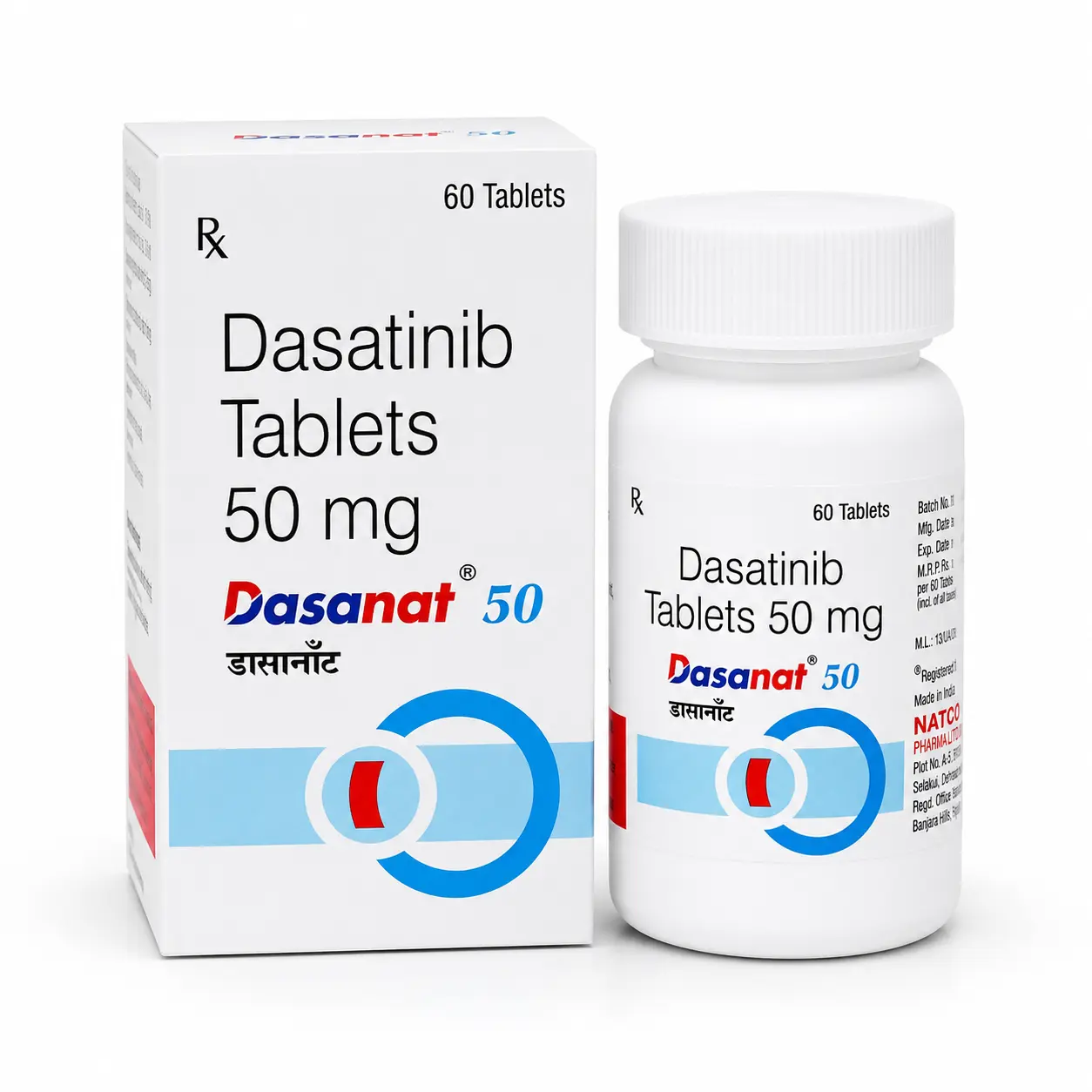 Dasanat 50 — Dasatinib 50 mg, 60 pcs, Natco