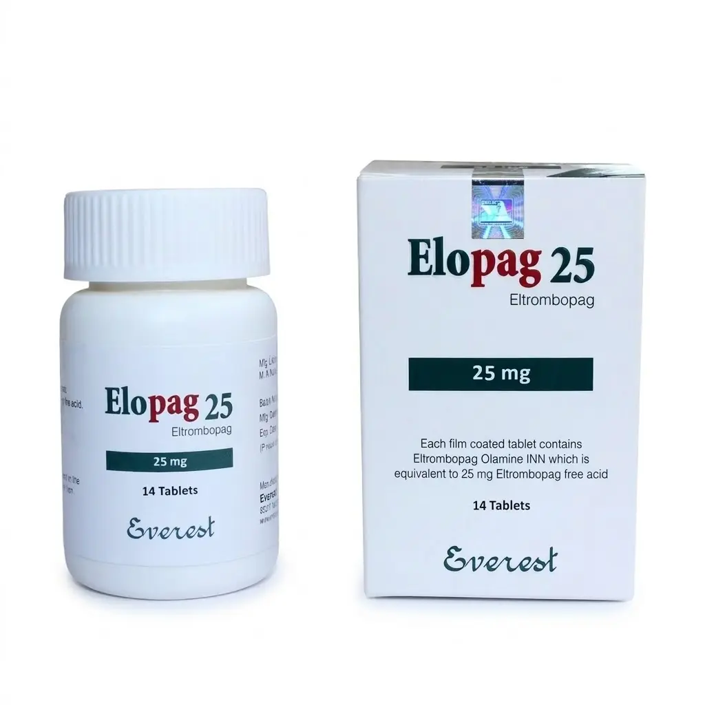 Elopag 25 — Eltrombopag 25 mg, 14 pcs, Everest