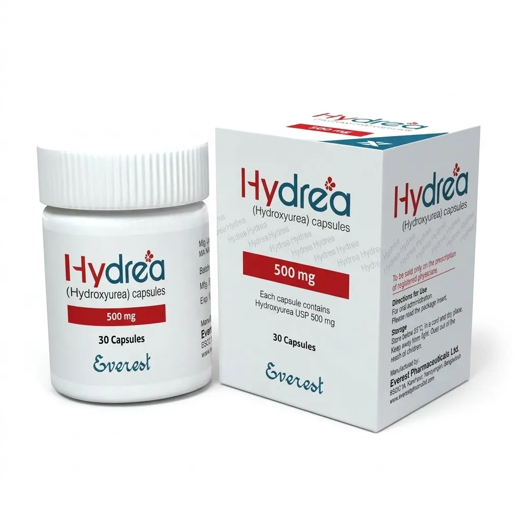 Hydrea — Hydroxyurea 500 mg, 30 pcs, Everest