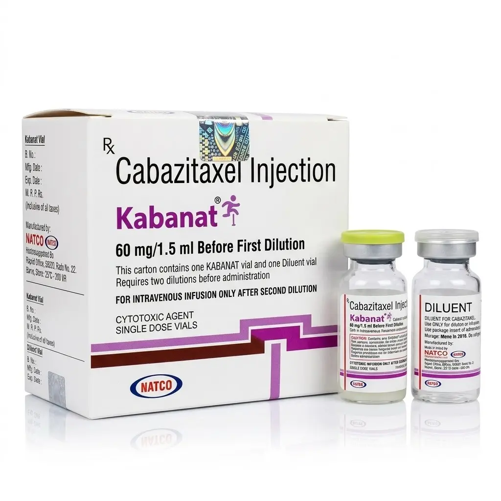 Kabanat — Cabazitaxel 60 mg / 1.5 ml, 1 pcs, Natco