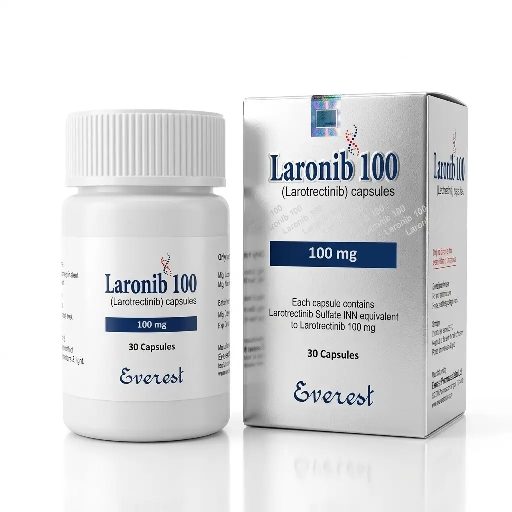 Laronib 100 — Larotrectinib 100 mg, 30 pcs, Everest