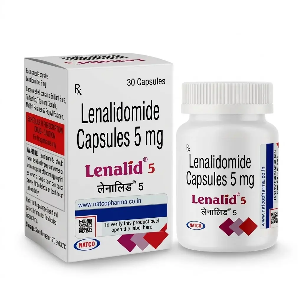 Lenalid 5 — Lenalidomide 5 mg, 30 pcs, Natco