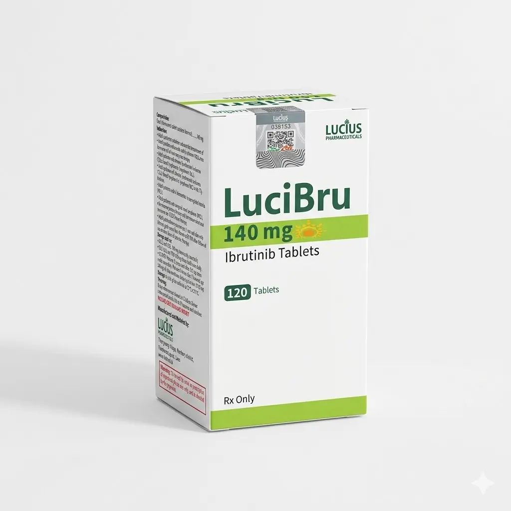 LuciBru — Ibrutinib 140 mg, 120 pcs, Lucius