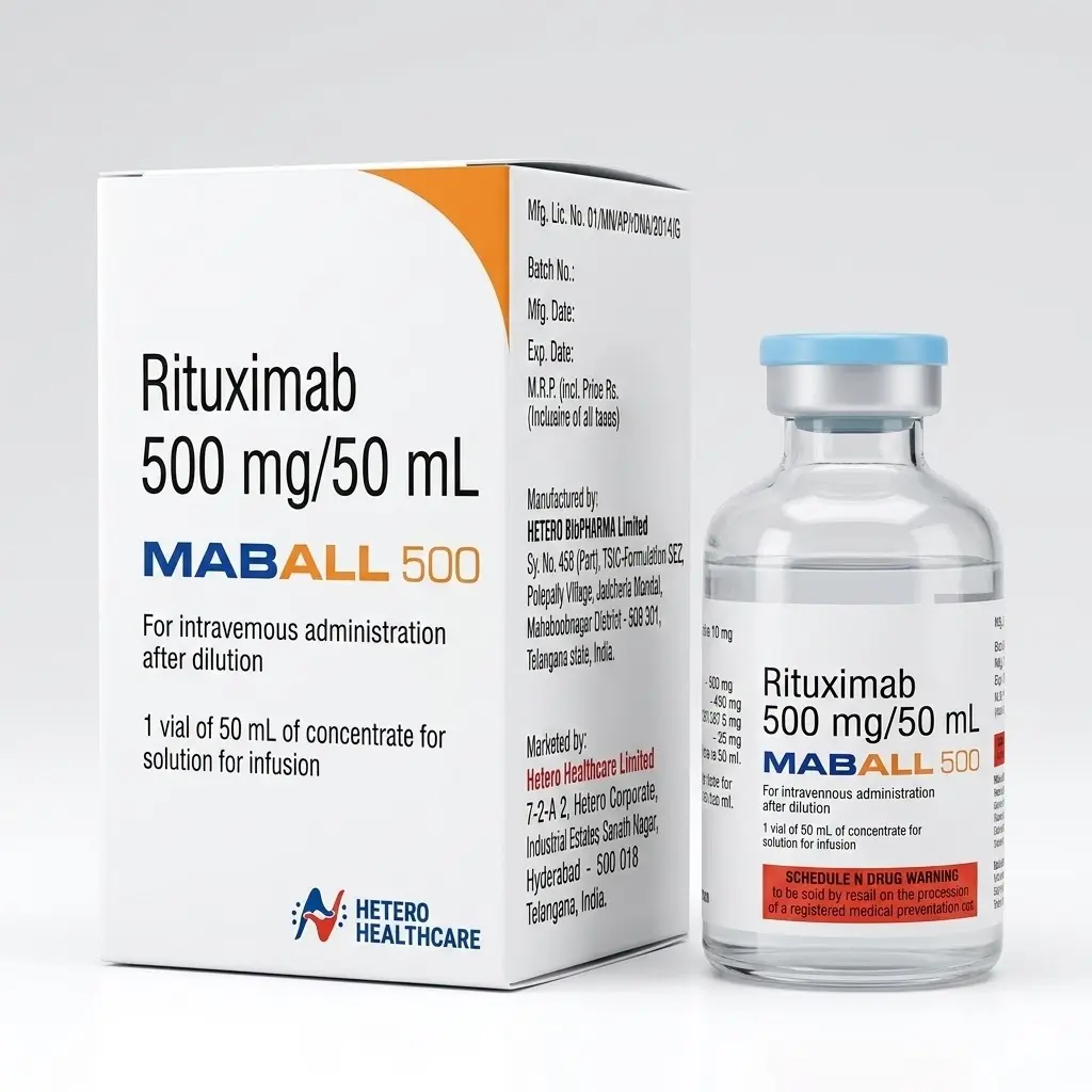 Maball 500 — Rituximab 500 mg / 50 ml, 1 pcs, Hetero