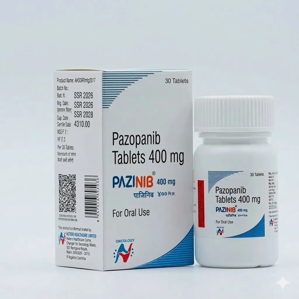 Pazinib — Pazopanib 400 mg, 30 pcs, Hetero