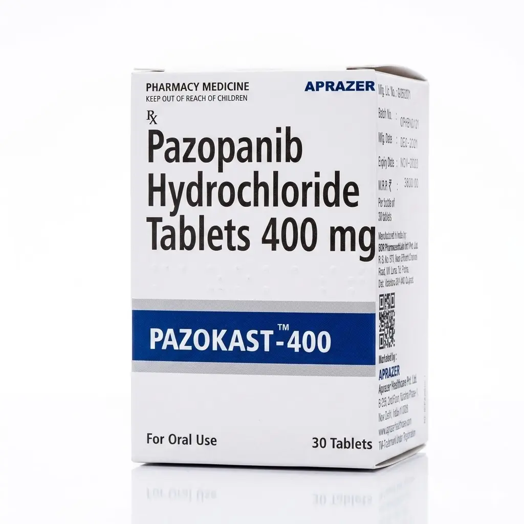 Pazokast 400 — Pazopanib 400 mg, 30 pcs, Aprazer
