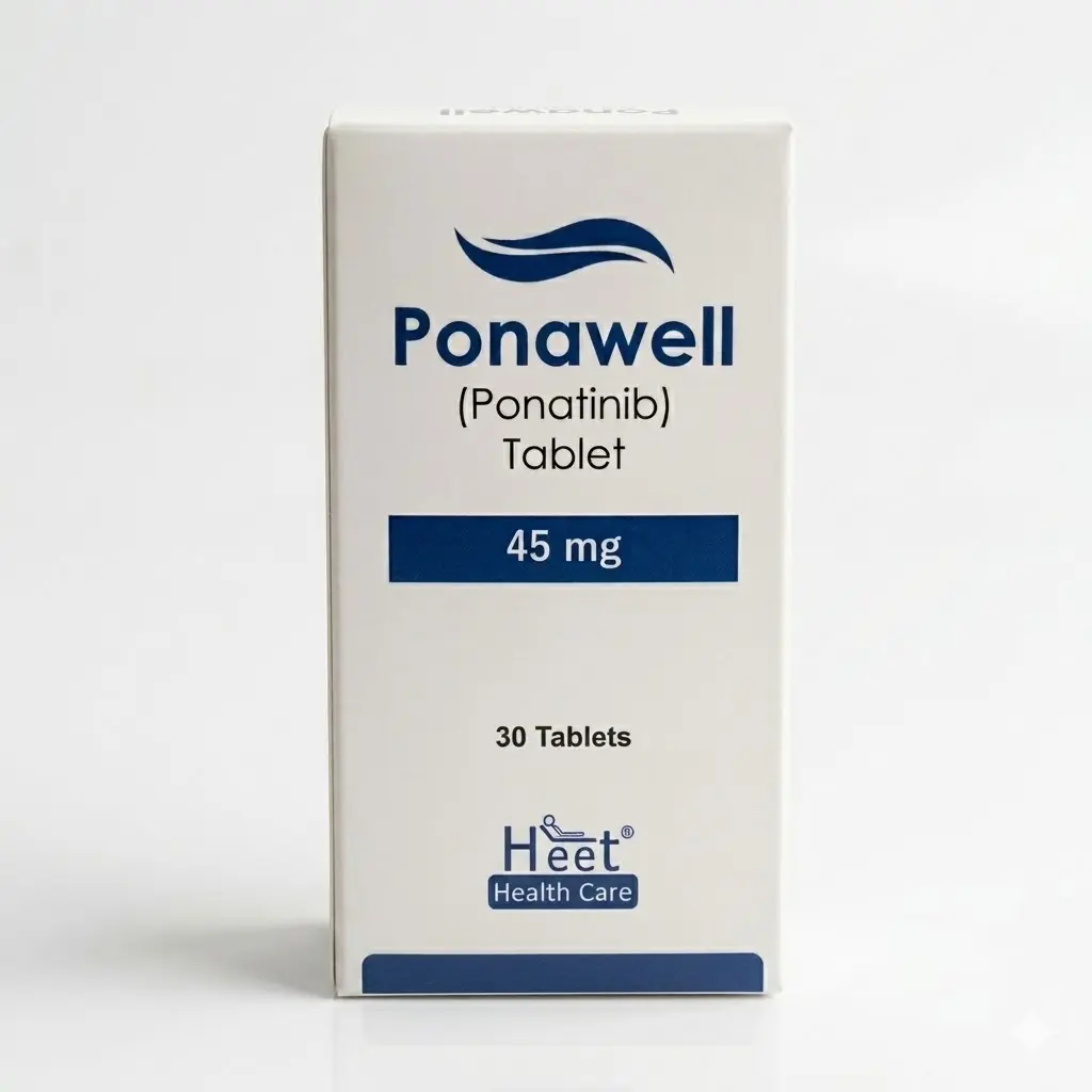 Ponawell — Ponatinib 45 mg, 30 pcs, Heet Healthcare