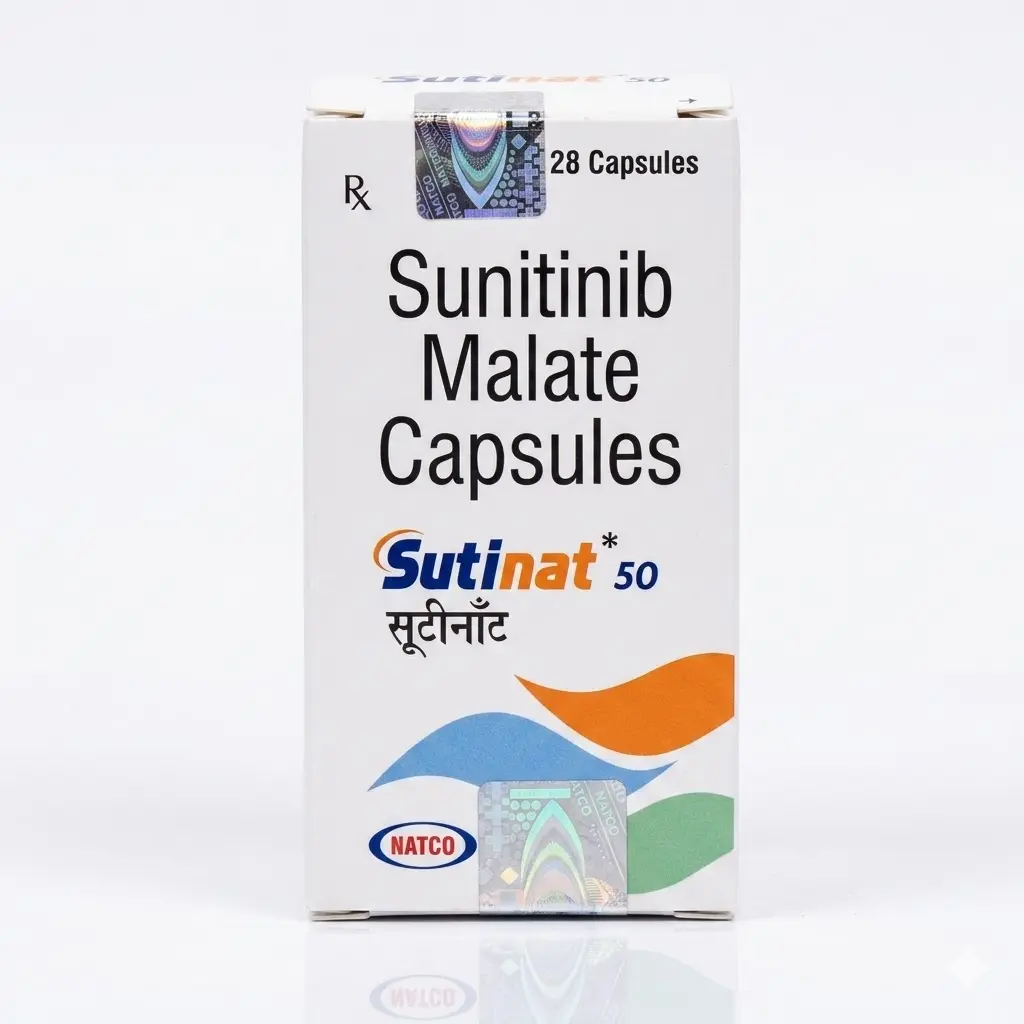 Sutinat 50 — Sunitinib 50 mg, 28 pcs, Natco