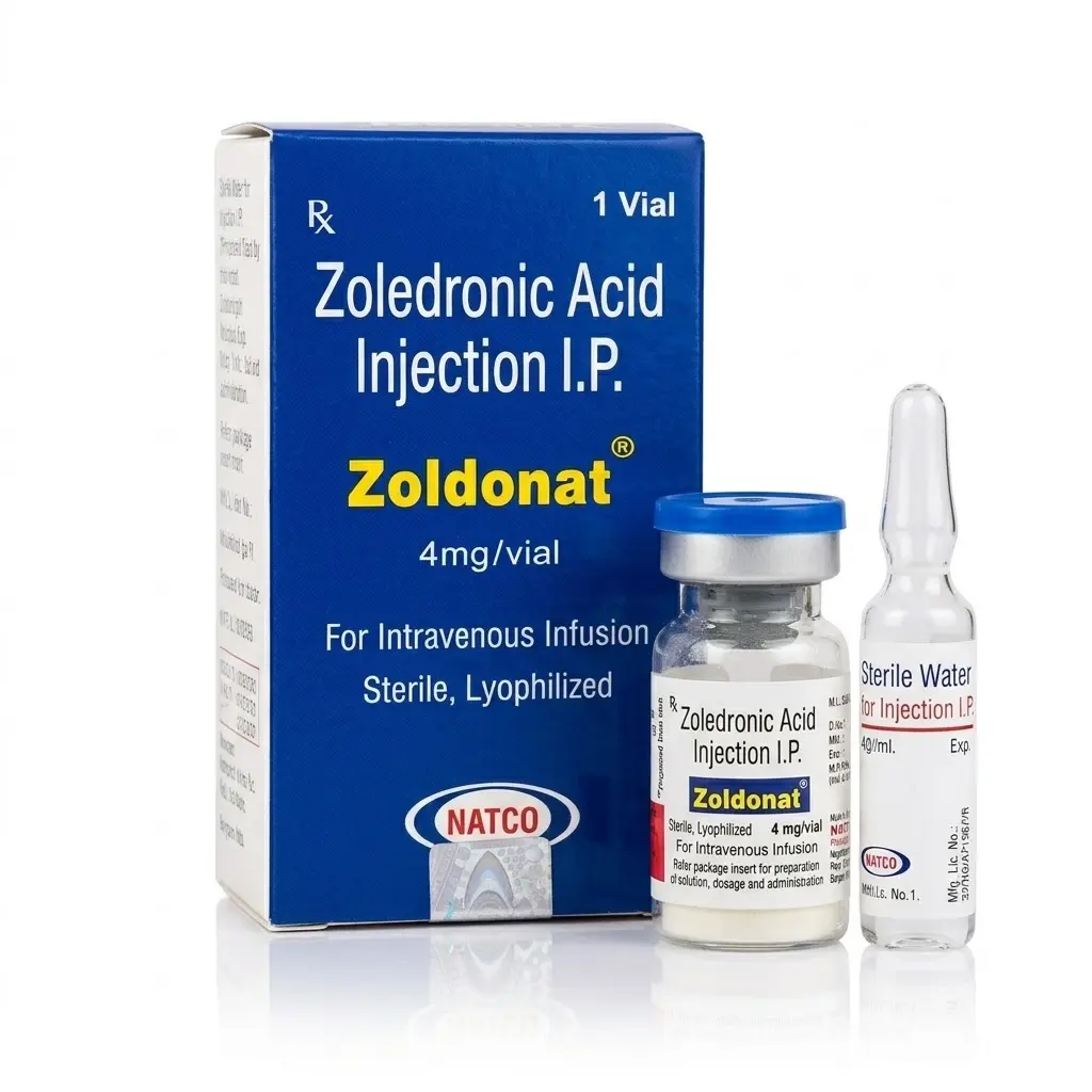 Zoldonat — Zoledronic Acid 4 mg, 1 pcs, Natco