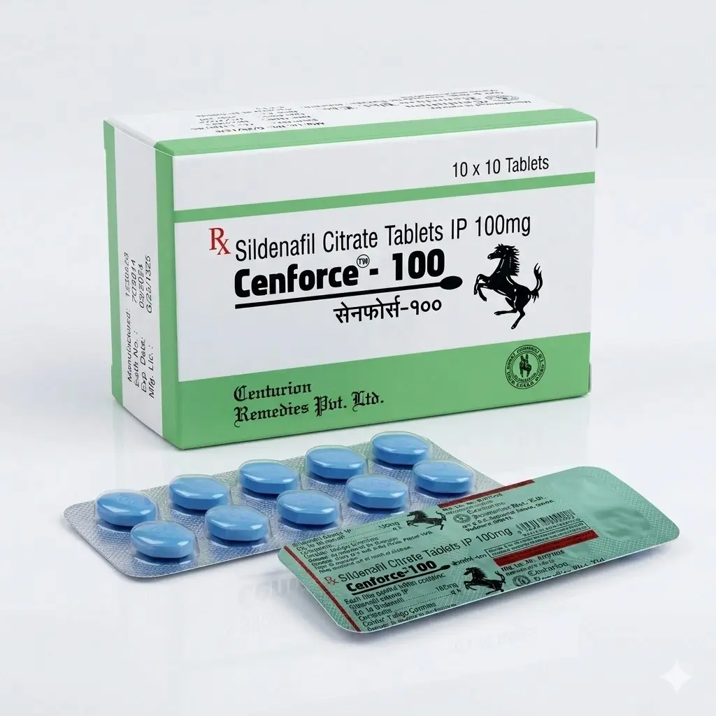 Cenforce 100 — Sildenafil 100 mg, 10 pcs, Centurion Laboratories