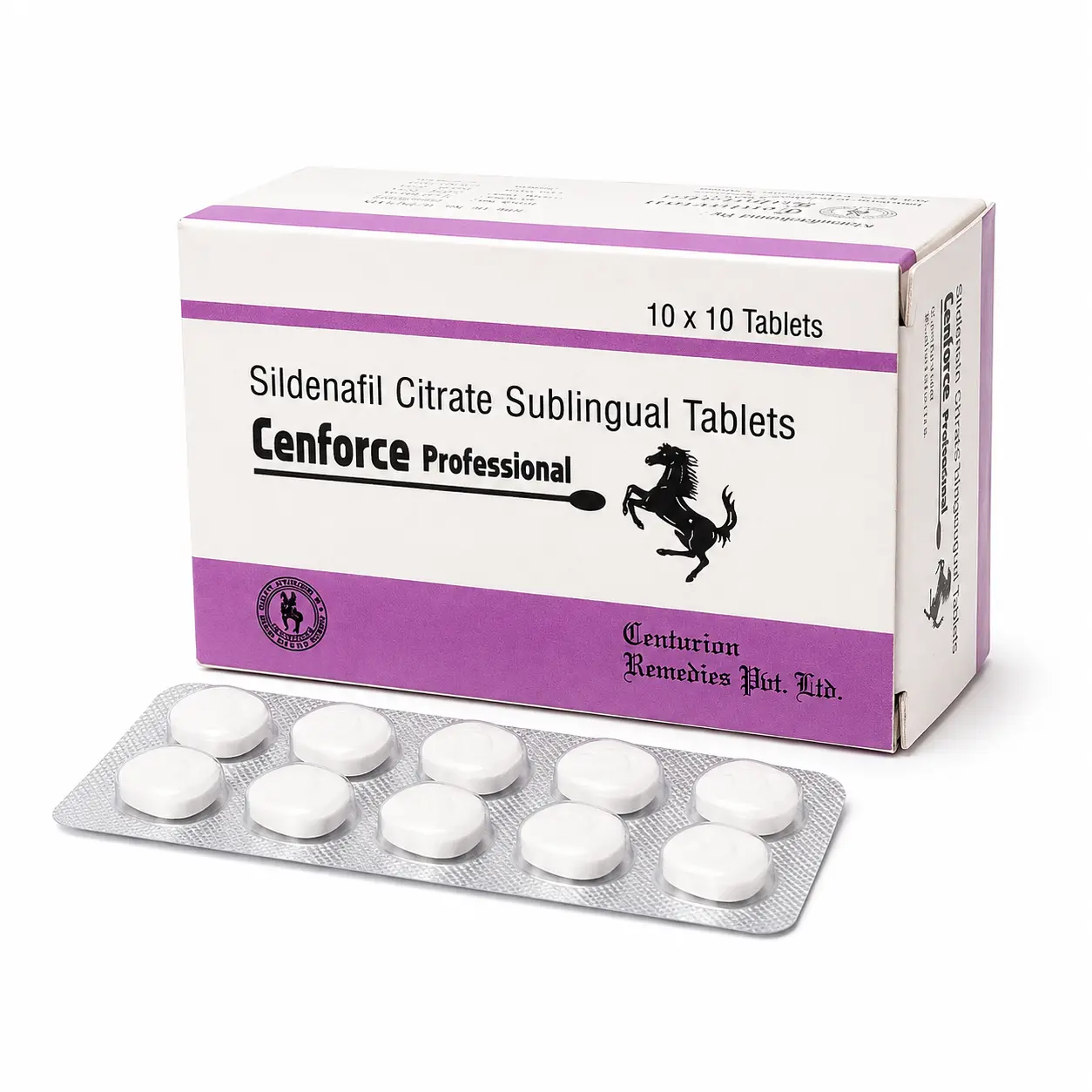 Cenforce Professional — Sildenafil 100 mg, 10 pcs, Centurion Laboratories