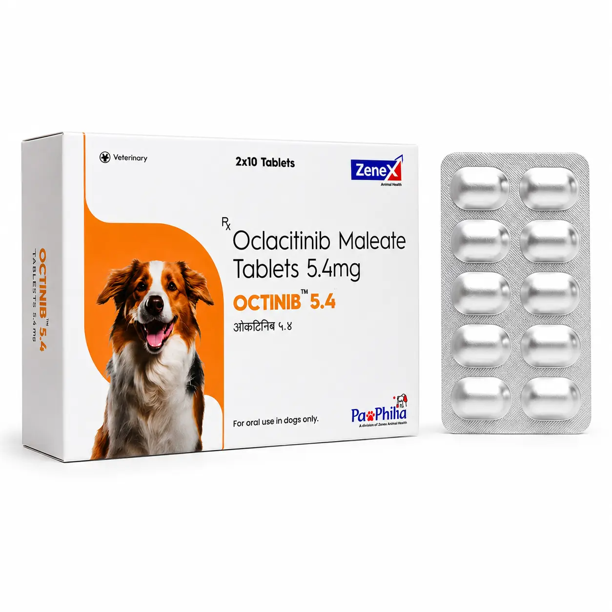 Octinib 5.4 — Oclacitinib 5.4 mg, 20 pcs, Zenex Animal Health